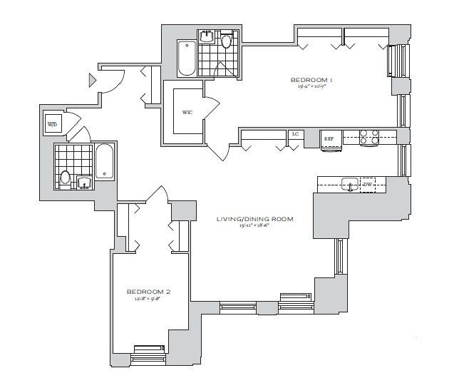 Floorplan - 70 Pine Apartments