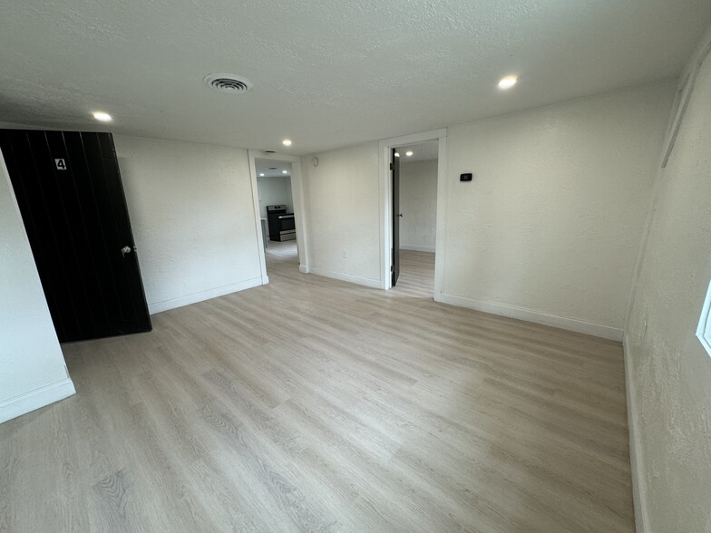 Livingroom looking into bedroom and kitchen - 51 Franklin Ave