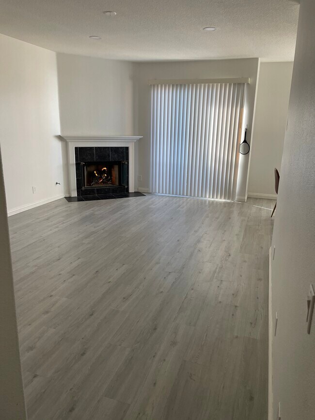 Living room and fireplace - 21832 S Vermont Ave