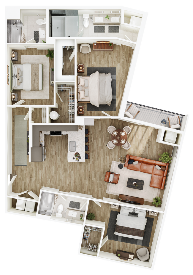 Floorplan - The Seventeen Hundred on East