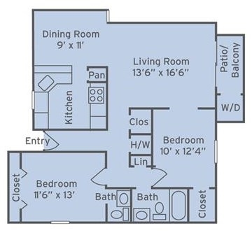 2BR/1.5BA - The Villages of Lake Boone Trail