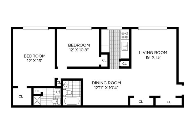 Floorplan - Sweetbriar Apartments