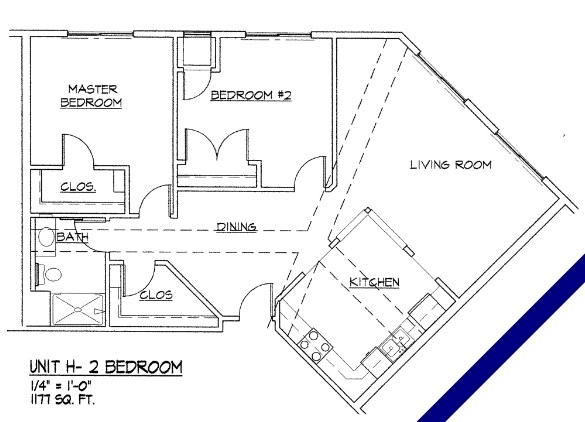 2BR/1BA - Central Square Apartments