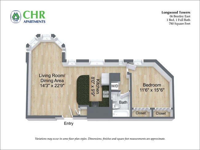 Floorplan - Longwood Towers