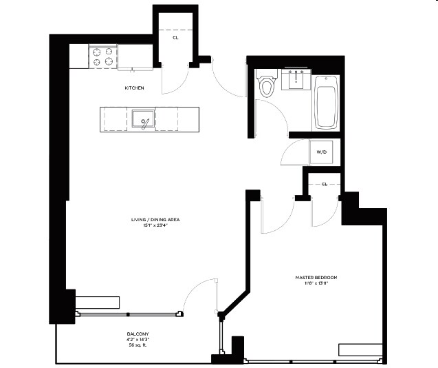 1BR/1BA - Henry Street Condominiums