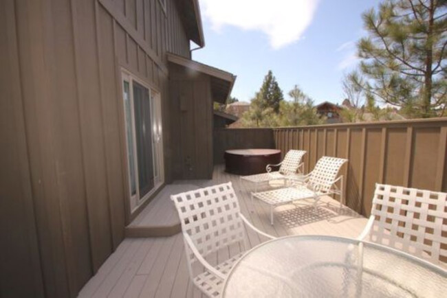 Deck off of master bedroom with private hot tub. - 19647 Splashy Rapids Ct