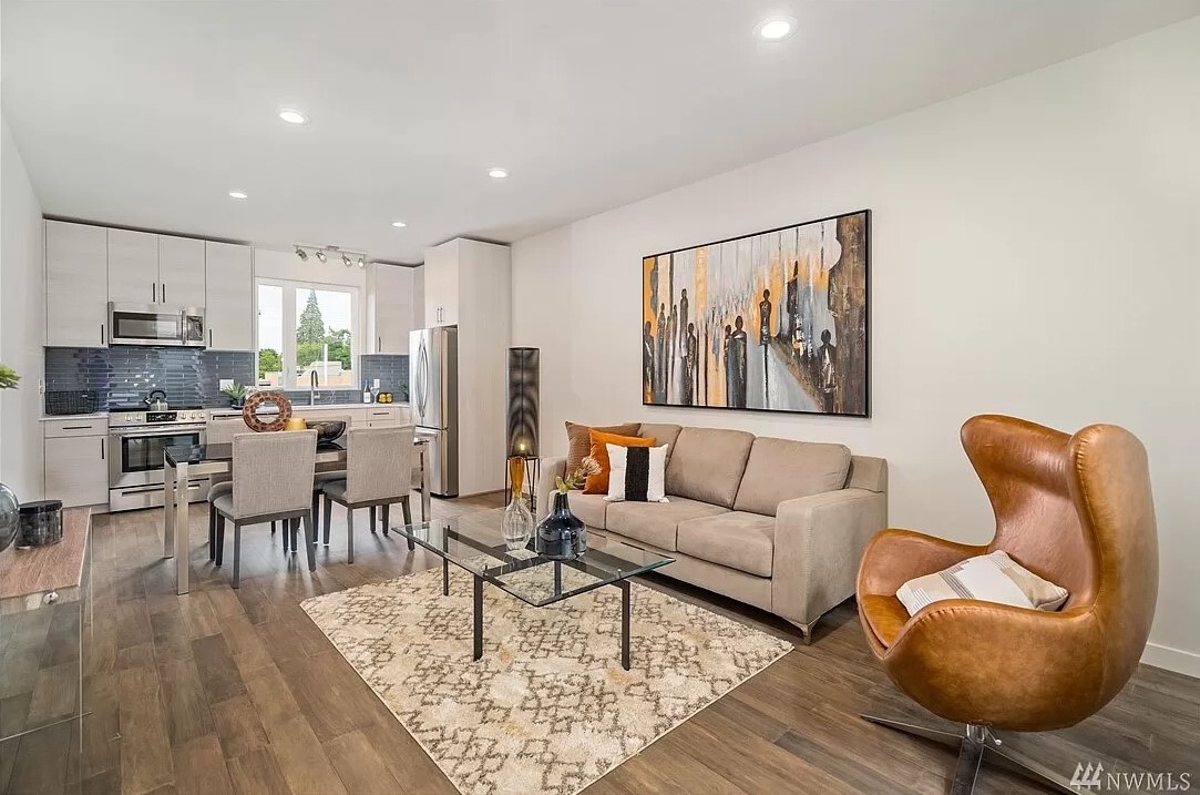 2nd floor, Living Area and Kitchen - 9268 50th Ave S