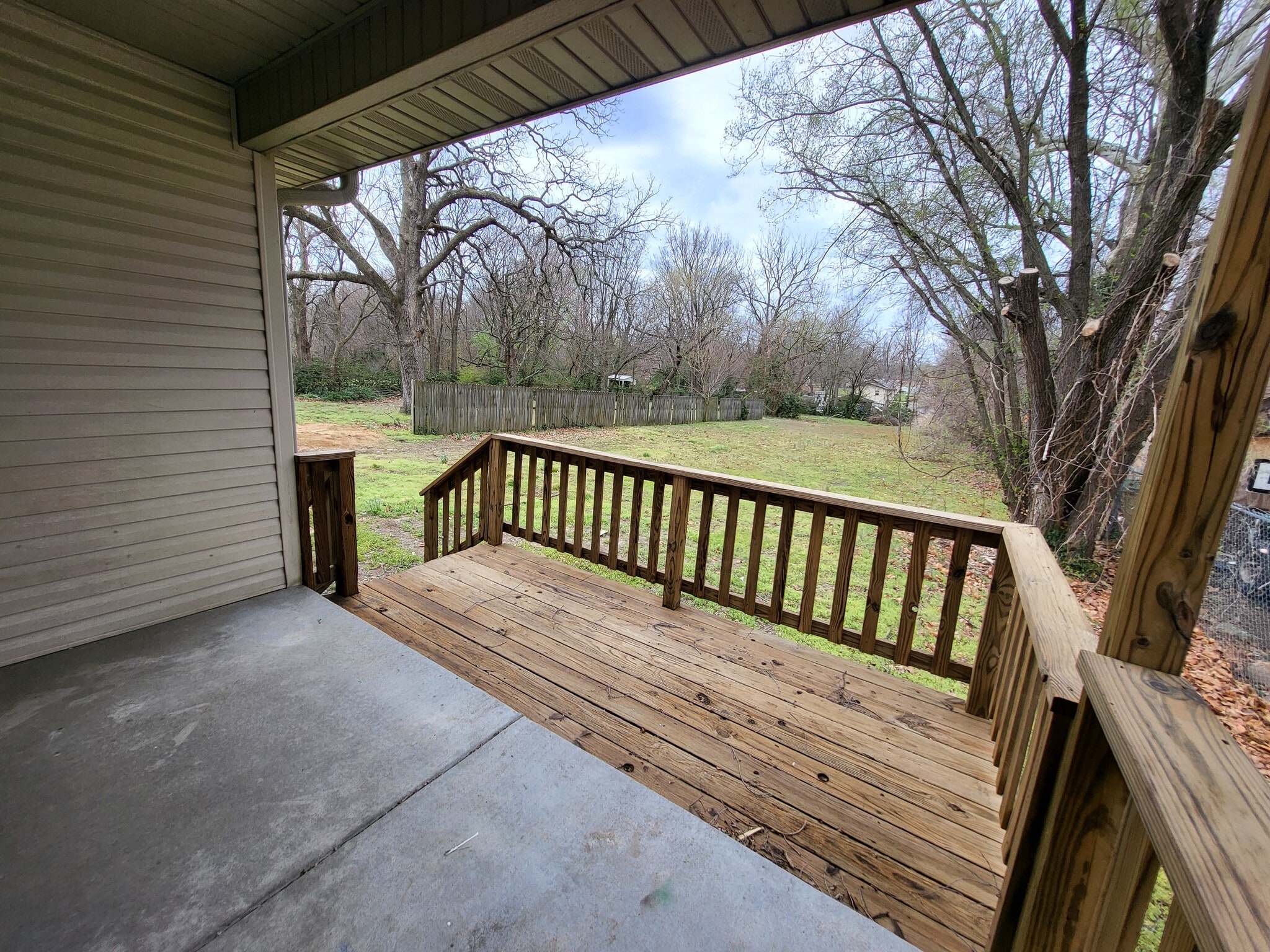 Covered Back Patio and Deck - 2675 N National Ave