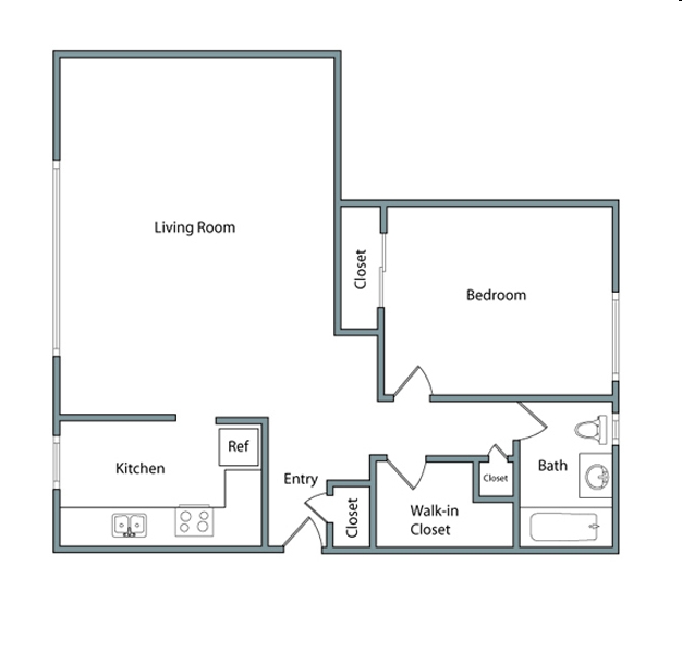 1BR/1BA - South Knoll Apartments