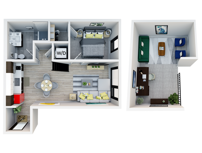 The Roost_1x1xloft - The Roost Apartments