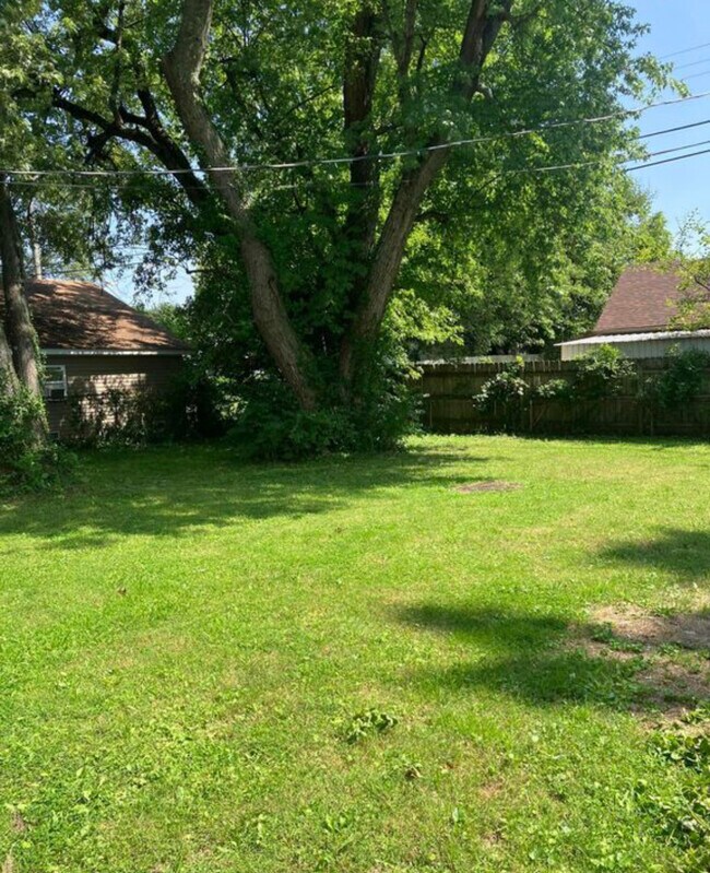 Fenced-in backyard - 5206 Monticello Ave