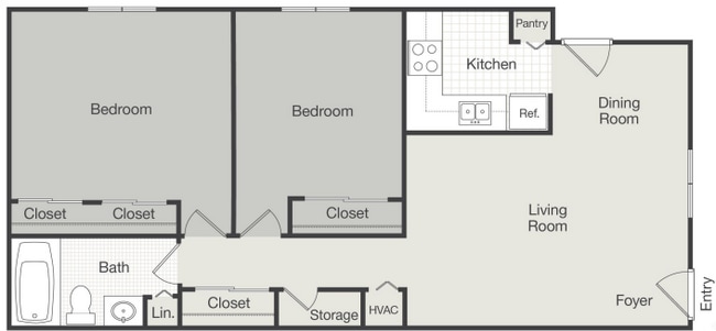 Armstrong 2 bedroom - Freeman Apartments