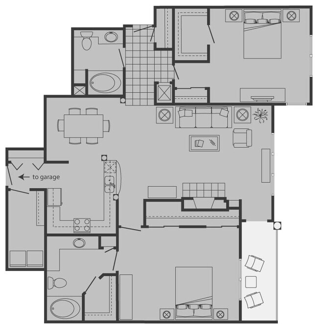 Floorplan - SaddleBrook Apartments
