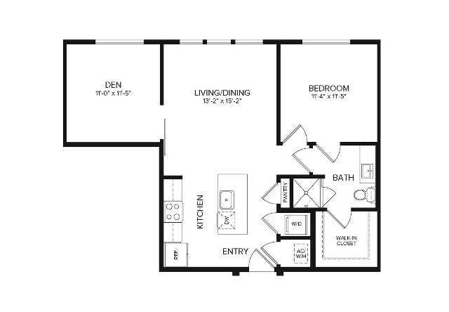 A3 | 1 bed 1 bath | 840 sq ft - Album Mansfield 55+ Active Adult Apartment Homes