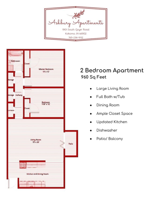 Floorplan - Ashbury Apartments