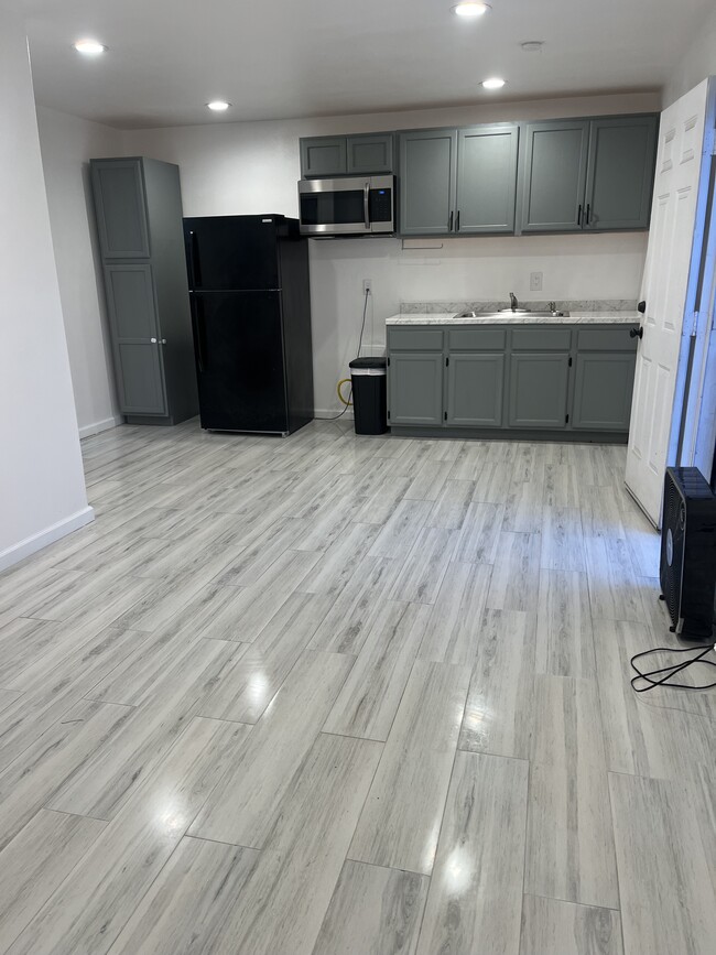 Living room with kitchen - 1535 W Canton St