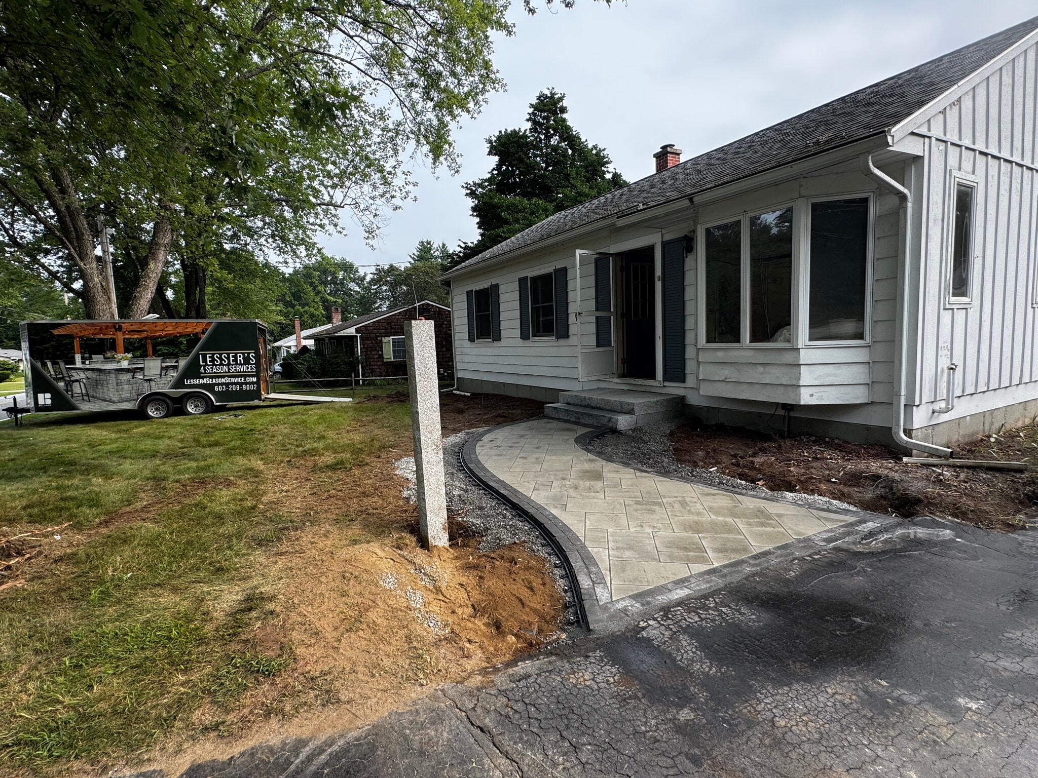New front walkway installed - 323 Matthews Rd