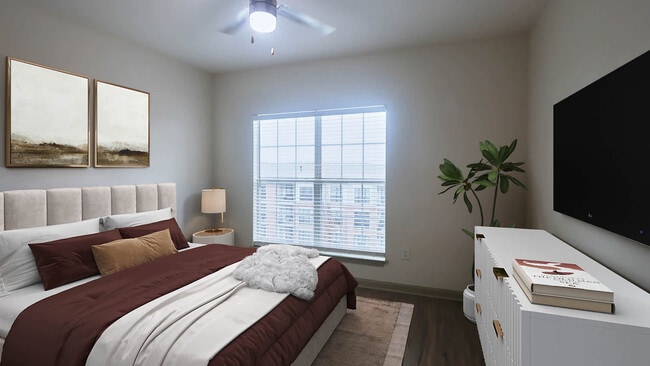 Bedroom with Hard Surface Flooring - The Drexel Collective
