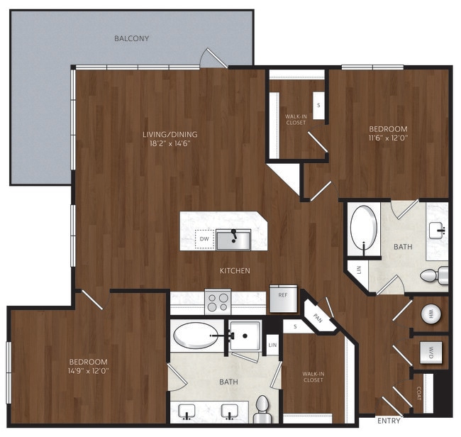 Floorplan - The Park at Katy Trail