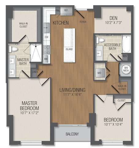 Floorplan - The Acadia at Metropolitan Park