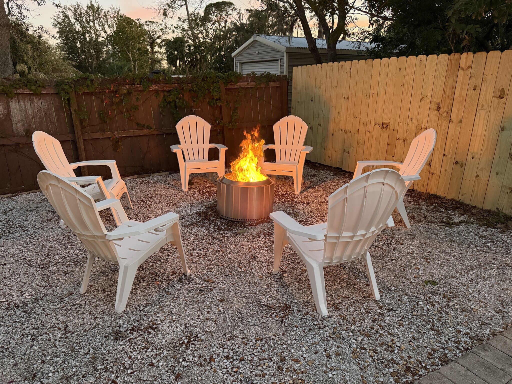 Firepit and Chairs provided - 1805 Manasota Beach Rd