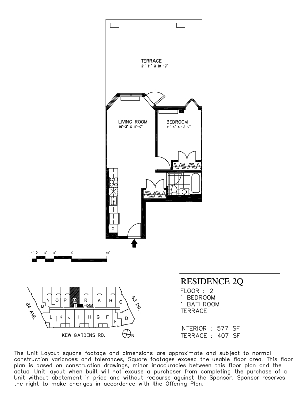 1BR/1BA - Classic at Kew Gardens