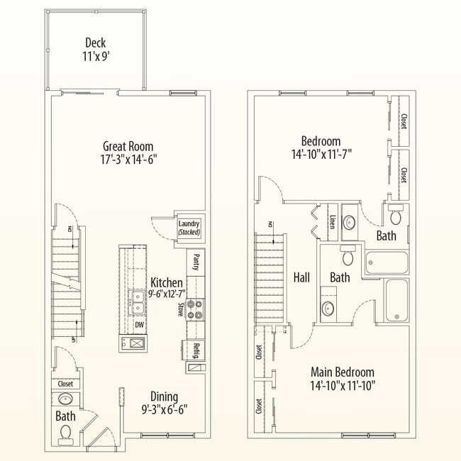 Floorplan - Towns at Woodridge