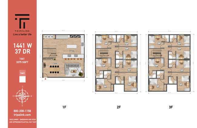 1441 W38 Dr floor Plan - 1439 W 37th Dr, Los Angeles 90018