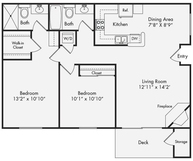 Floorplan - eaves La Mesa