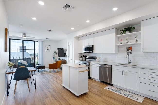 kitchen and living room - Culdesac Tempe