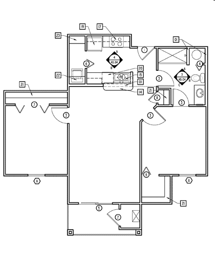 2BR/1BA - Royal Palms Senior