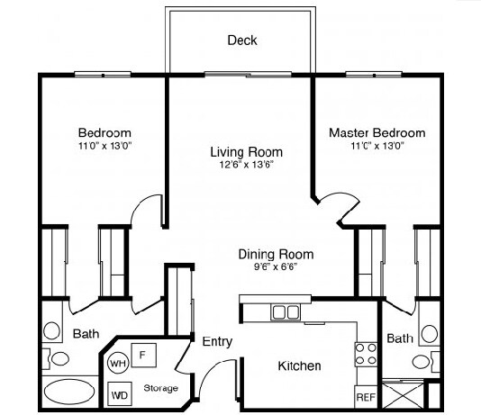 2BR/2BA - Stonehill