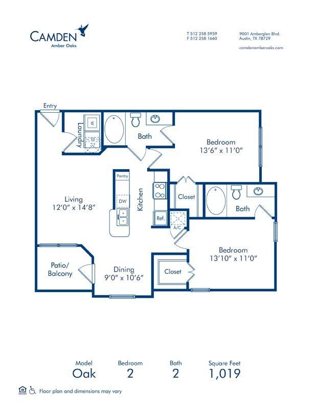 Floorplan - Camden Amber Oaks