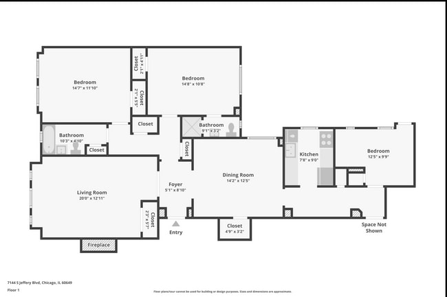 Floorplan - 7144 S Jeffery