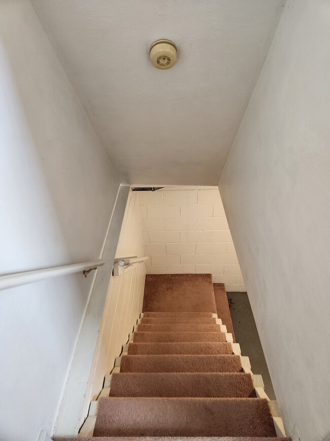 Stairs to basement and garage - 528 Montclair St