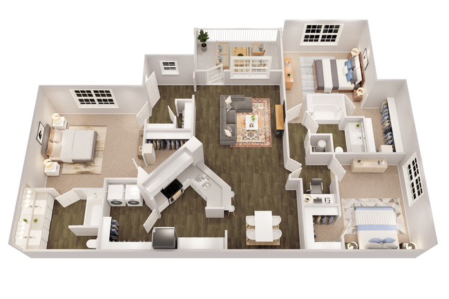 Floorplan - The Adair Apartment Homes