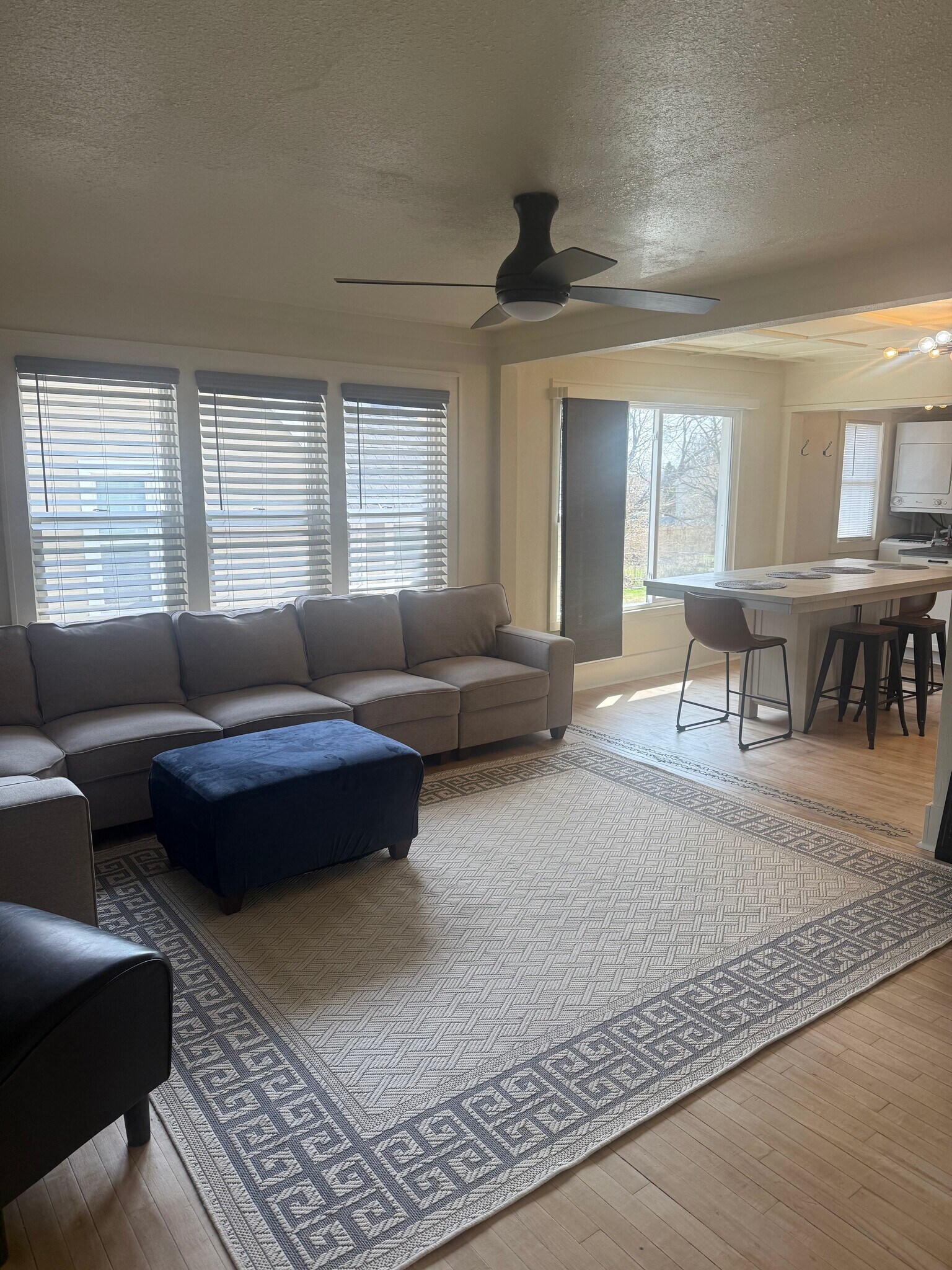 LIving room upstairs with view of dining area - 1540 N 10th St