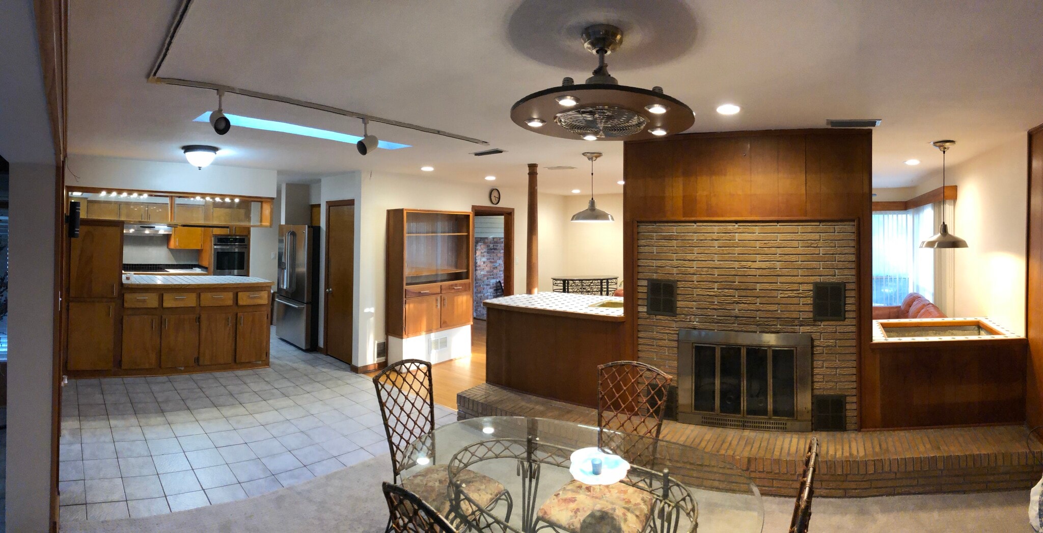 Living area with fireplace - 2842 SW 1 Ave