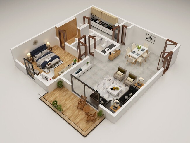 Floorplan - Park Valley Apartments