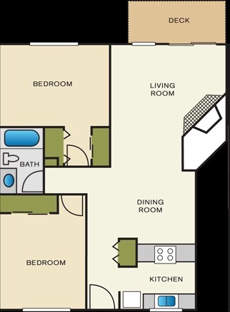 2BR/1BA - Sofi Lakeside