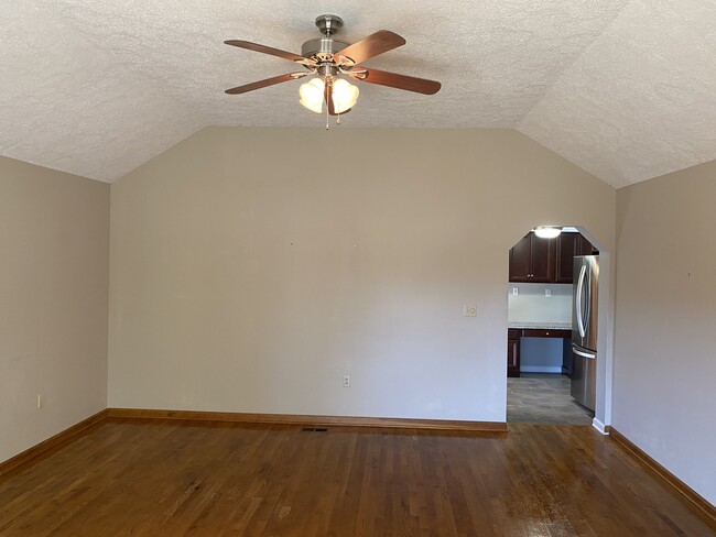 Living room overall view to Kitchen - 415 Wayne Duke Rd