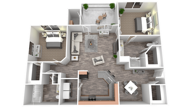 Floorplan - Preston Run Apartments