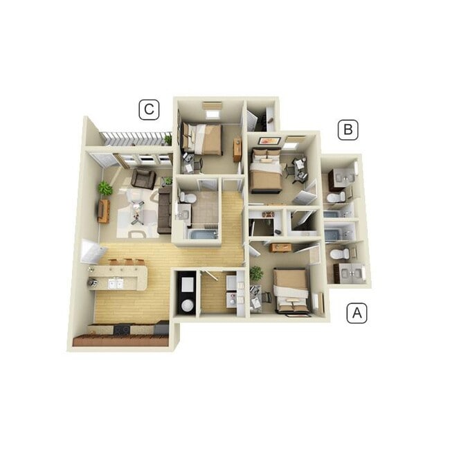 Floorplan - Mirage on University