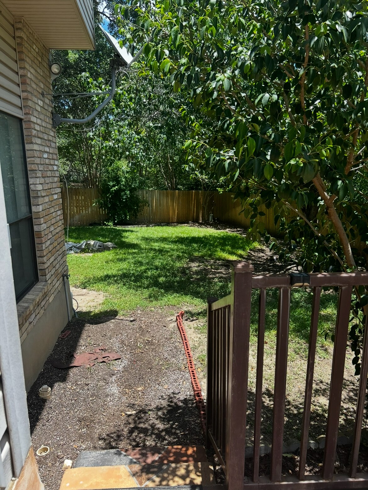 steps to left side of the backyard - 15603 Rose Cres