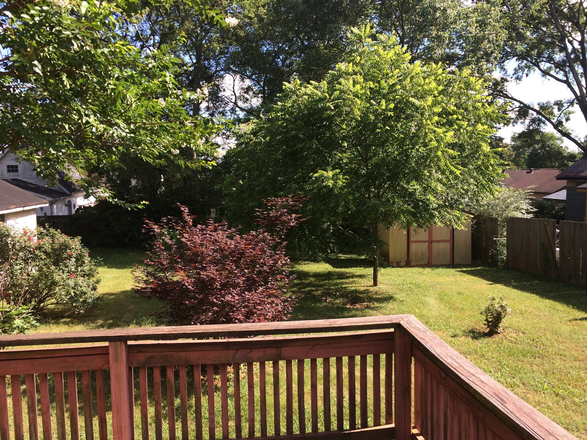 view from back deck - 320 Cherry St
