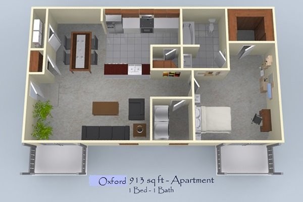 Oxford Floorplan - The Villas at Londontown