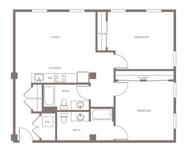 B02 - Two Bedroom - Modera Lofts