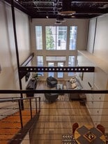 Living room from loft - 112 S 12th St