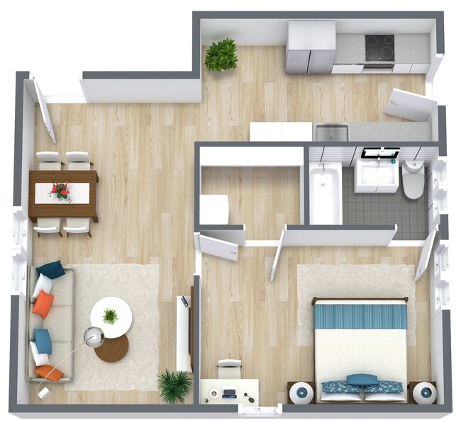 Floorplan - Longview Village Apartments