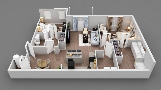 2 Bedroom 2 Bath - Willow Green Apartments